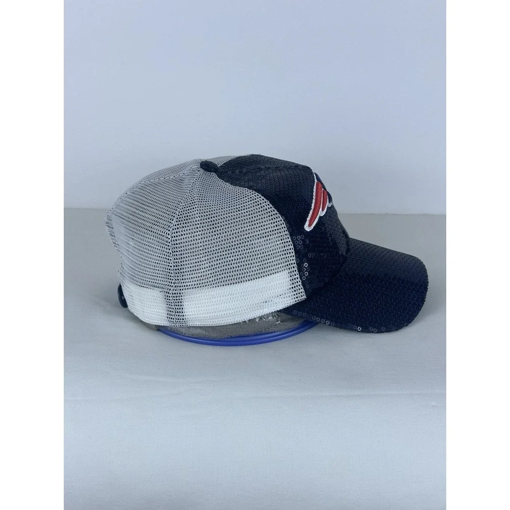New England Patriots Women's SnapBack Baseball Hat Cap NFL Sequins
